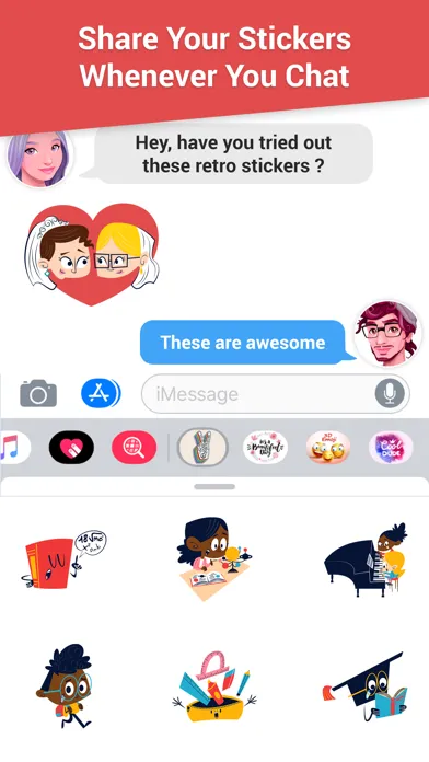 Captures d'écran de Retro Sticker World