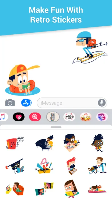Captures d'écran de Retro Sticker World
