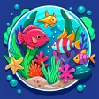 Sea Animals Stickers Pack