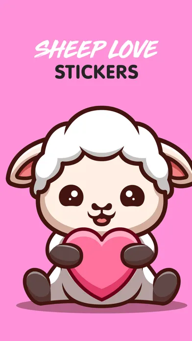 Sheep Love Stickers スクリーンショット