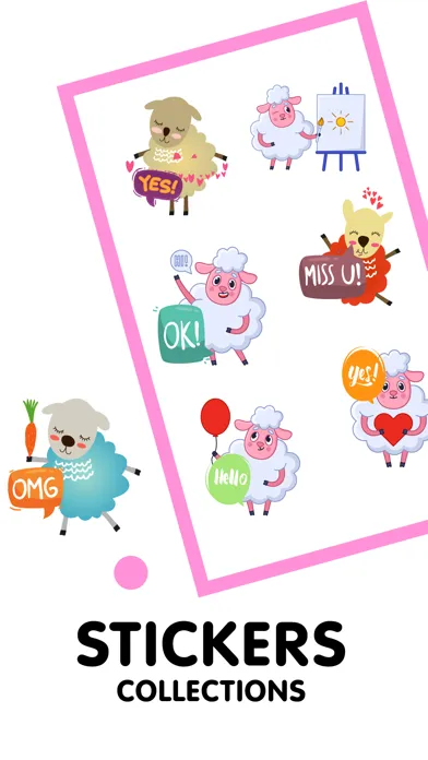 Sheep Love Stickers スクリーンショット