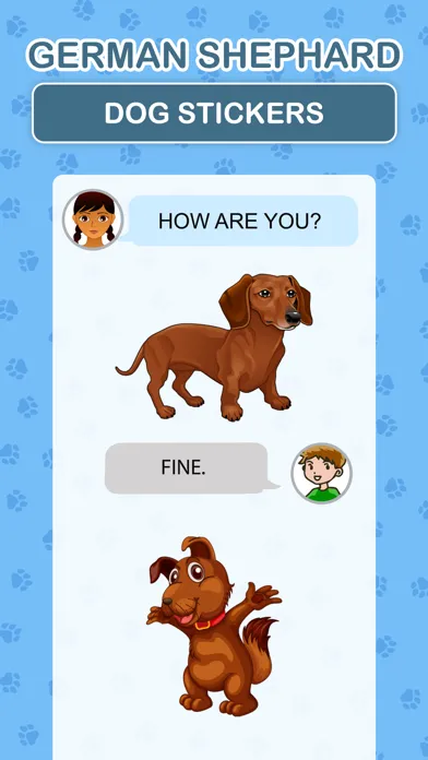 German Shepherd Dog Stickers Screenshots