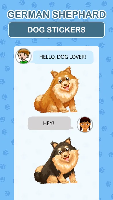 German Shepherd Dog Stickers Screenshots