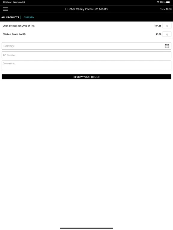 HUNTER VALLEY PREMIUM MEATS iPad  Screenshots