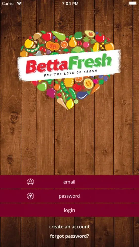 Capturas de tela do Betta Fresh