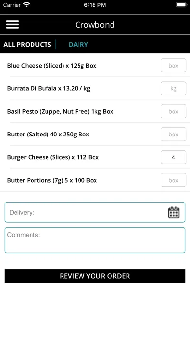 Скриншоты Crowbond Foodservice