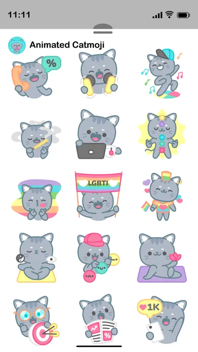Скриншоты Animated CatMoji