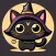 Black Cat Sticker for iMessage