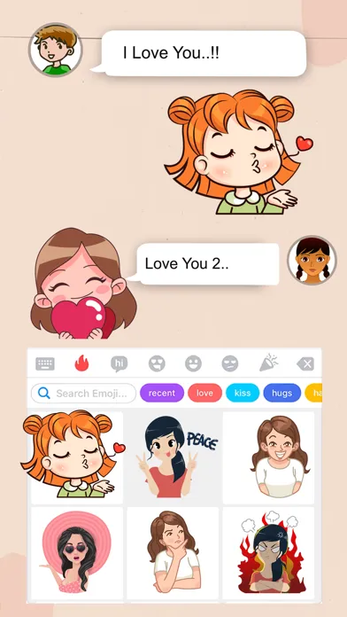 Girlish Mood Stickers স্ক্রিনশট