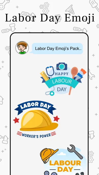 Labor Day EMojis! Ekran Görüntüleri