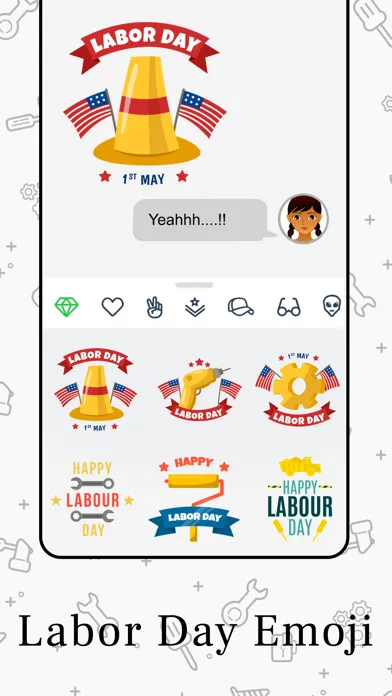 Labor Day EMojis! Ekran Görüntüleri