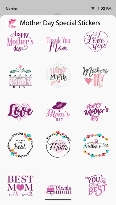 Capturas de tela do Mother's Day Special Sticker