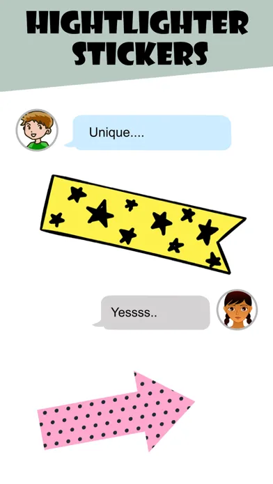 Captures d'écran de Message Highlighter Stickers!