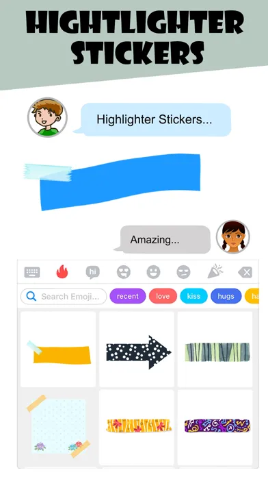 Captures d'écran de Message Highlighter Stickers!