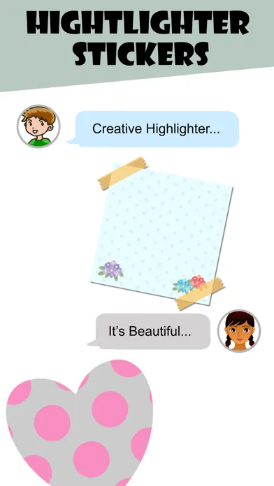 Captures d'écran de Message Highlighter Stickers!