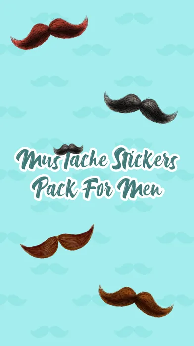 صور Mustache Stickers Pack For Men