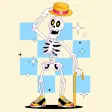 Animated Skeleton Stickers
