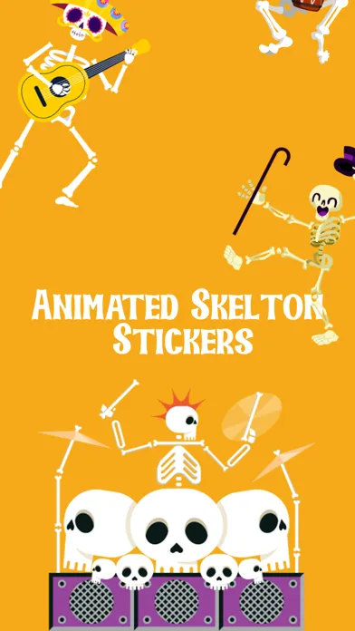 Animated Skeleton Stickers Screenshots