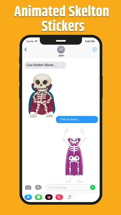 Animated Skeleton Stickers Screenshots