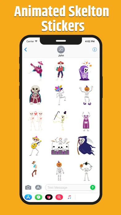 Animated Skeleton Stickers Screenshots