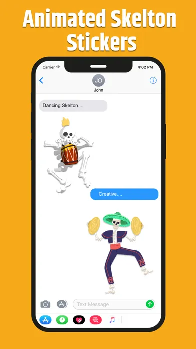 Animated Skeleton Stickers Screenshots
