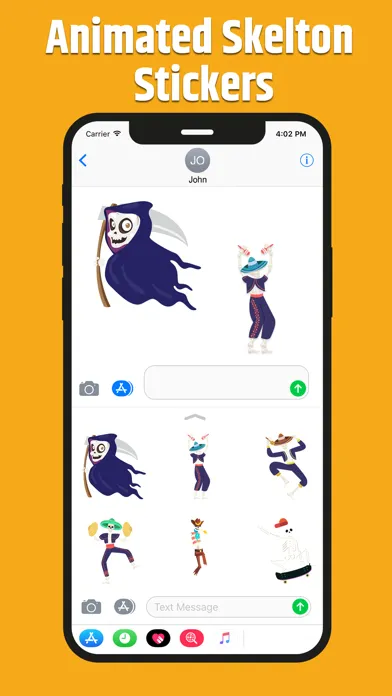 Animated Skeleton Stickers Screenshots