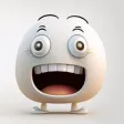 White Smiley Stickers For YOU