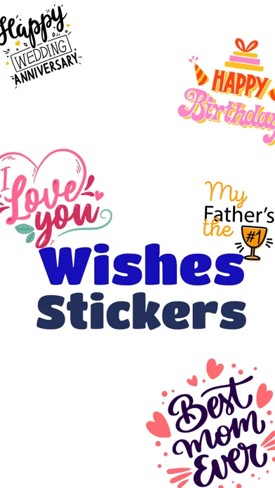 ภาพหน้าจอของ Wishes Stickers for iMessage