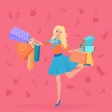 Girlish Women Shopping