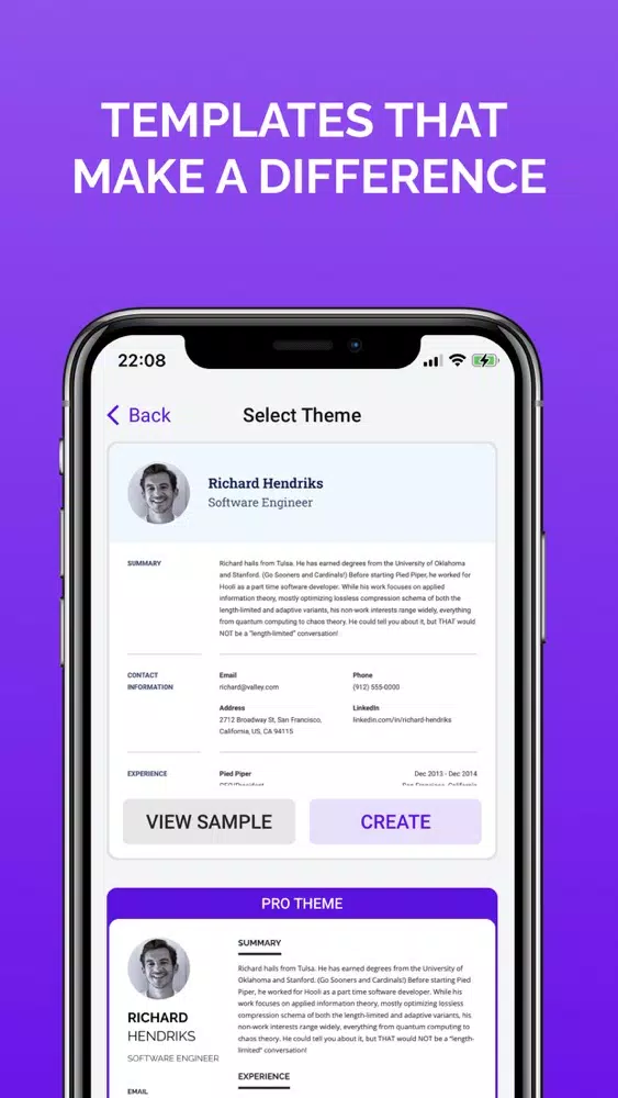 Quick CV - Resume Builder应用截图