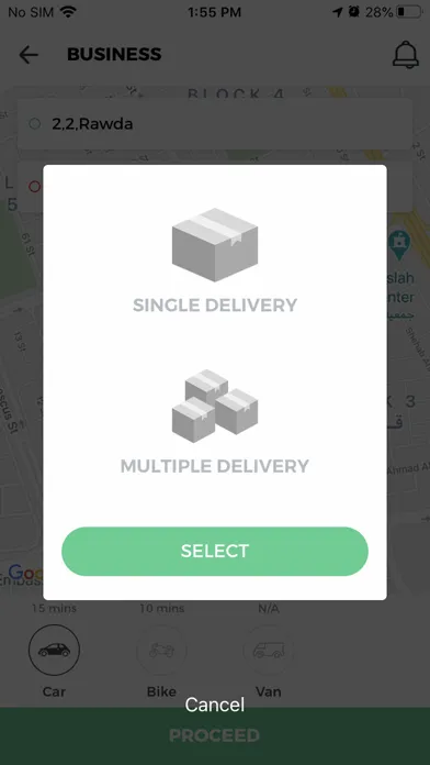 تصاویر Quick Delivery App