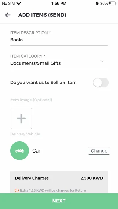 تصاویر Quick Delivery App