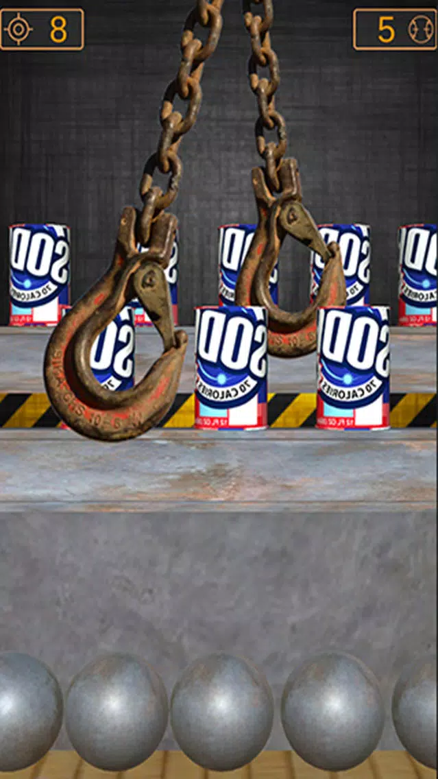 ภาพหน้าจอของ Cans Hit Knock Down & Ball hit