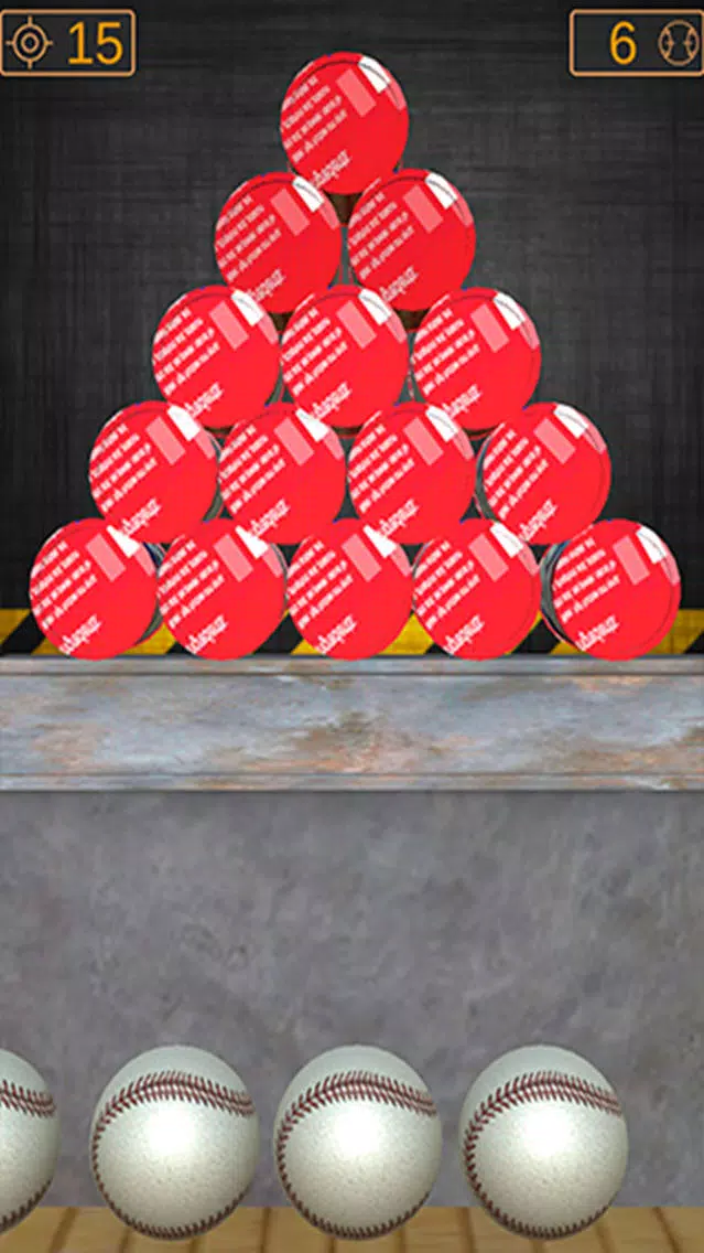 ภาพหน้าจอของ Cans Hit Knock Down & Ball hit