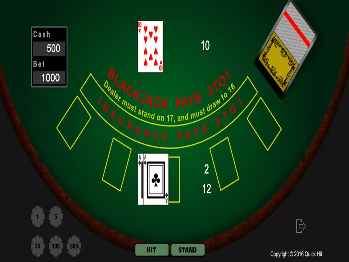 Quick Hit Blackjack iPad 应用截图