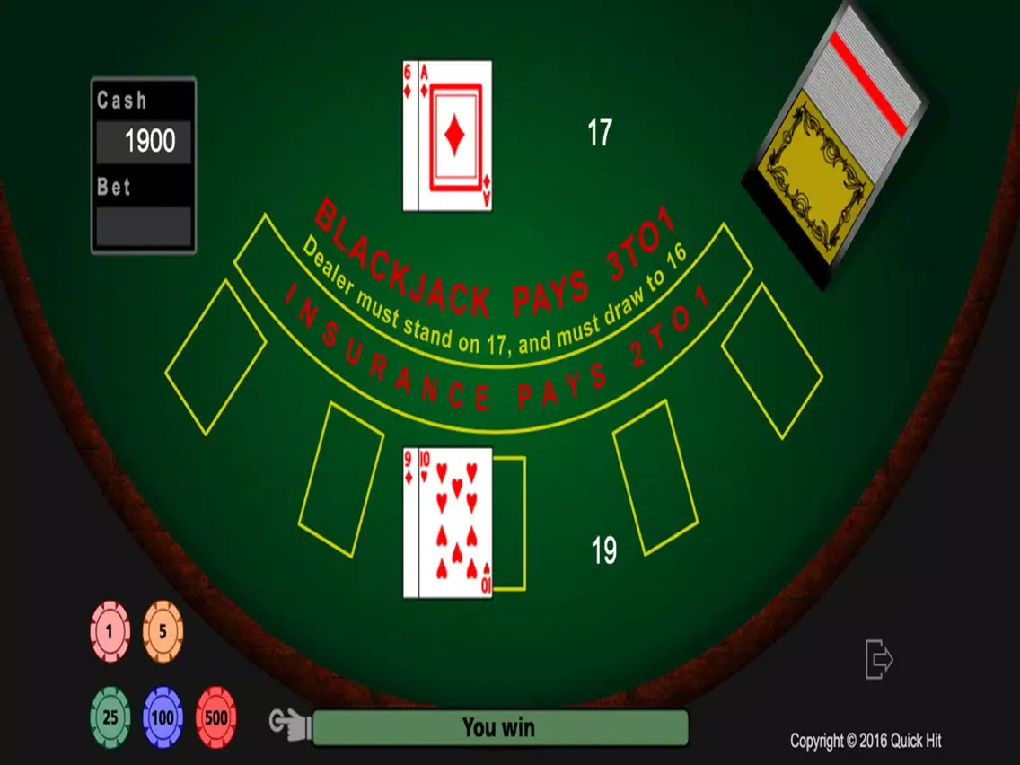 Quick Hit Blackjack iPad 应用截图