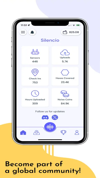 ภาพหน้าจอของ Silencio: Measure Noise & Earn