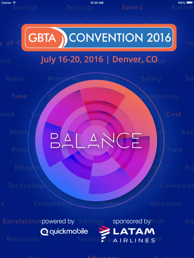 GBTA Convention 2016 App iPad  स्क्रीनशॉट