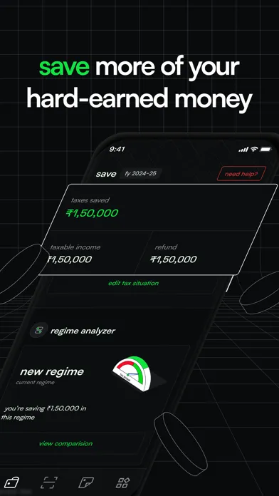 Tangkapan skrin glyde - save, pay, file taxes