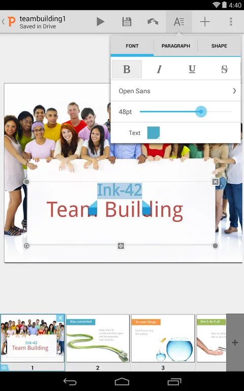 Quickoffice Ekran Görüntüleri