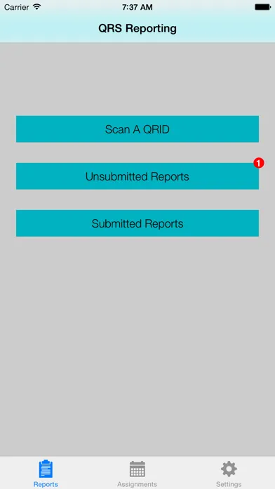 Ảnh chụp màn hình của QRS Reporting
