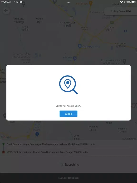 QuickRides Trip App iPad 应用截图