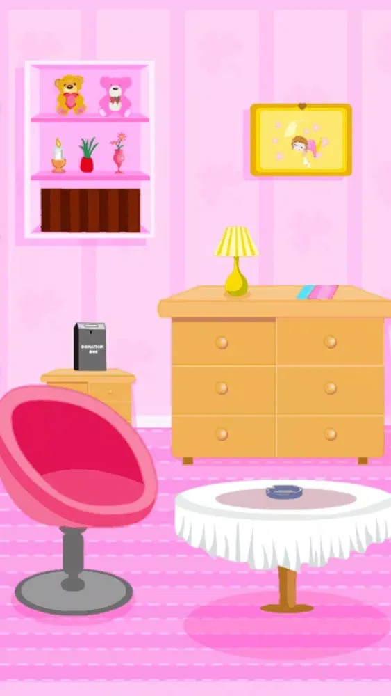Zrzuty ekranu Escape Pink Foyer Room