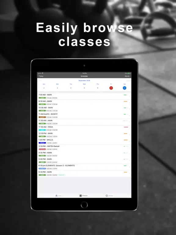 Ảnh chụp màn hình của QuickSand Gym iPad 