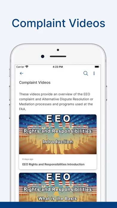 FAA Civil Rights سکرین شاٹس