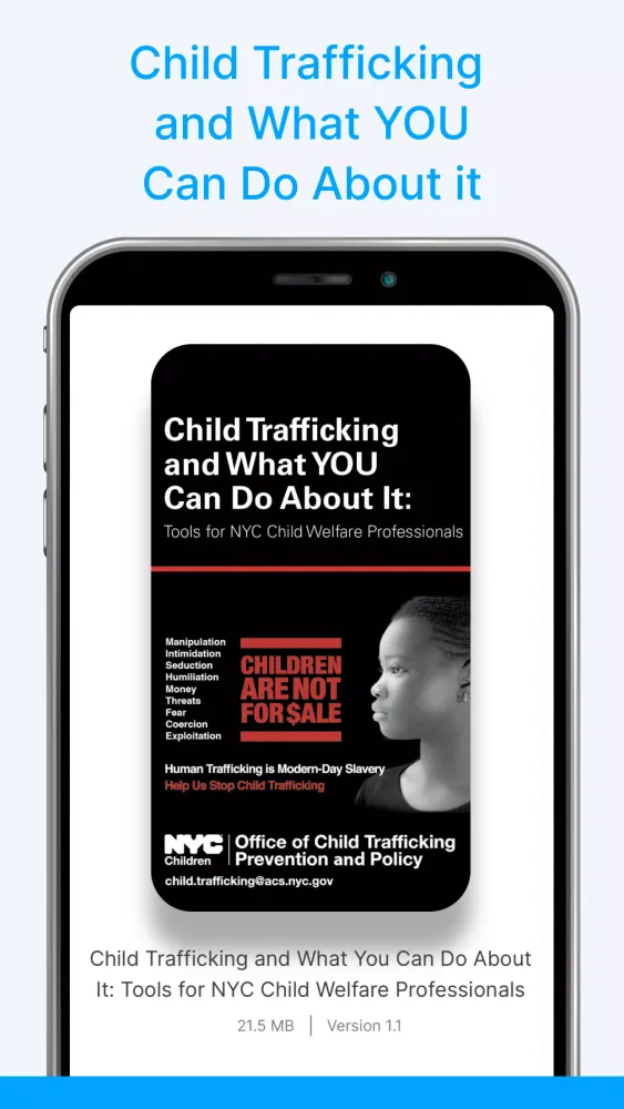 Tangkapan layar NYC Trafficking Prevention