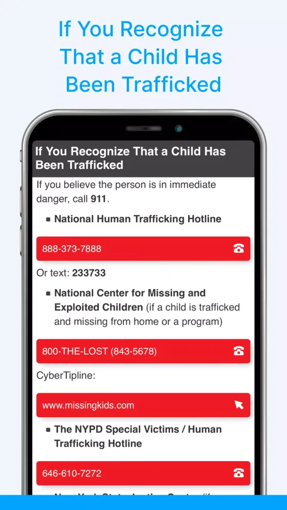 Tangkapan layar NYC Trafficking Prevention