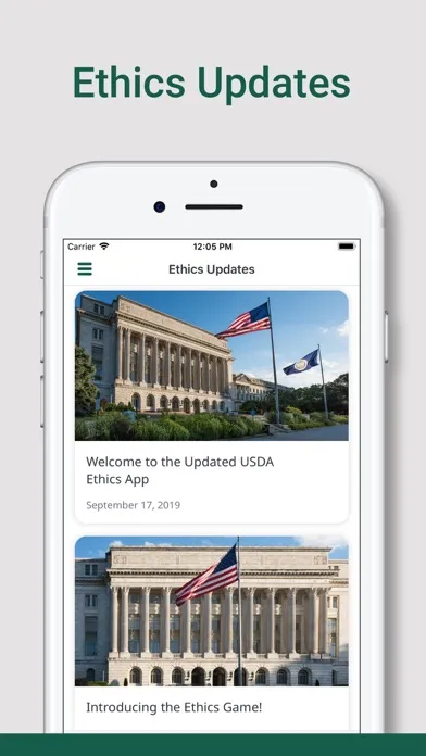 USDA Ethics 스크린샷