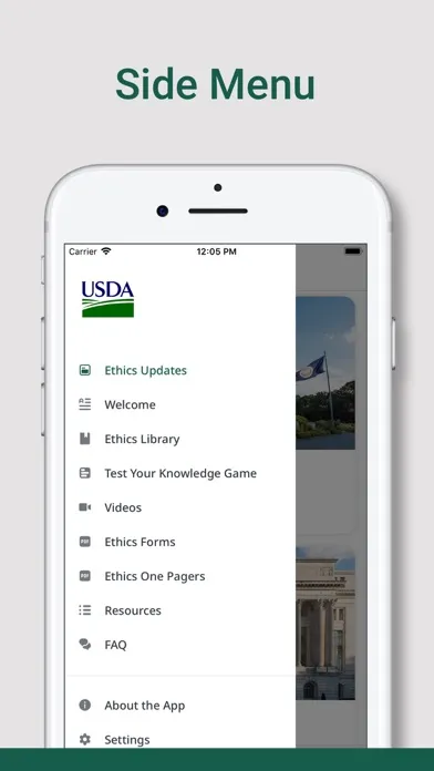 USDA Ethics 스크린샷