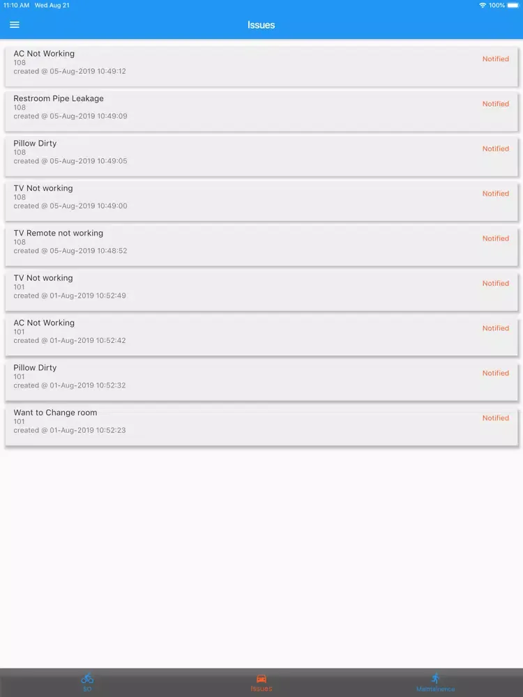 Скриншоты QuickServ Staff iPad 